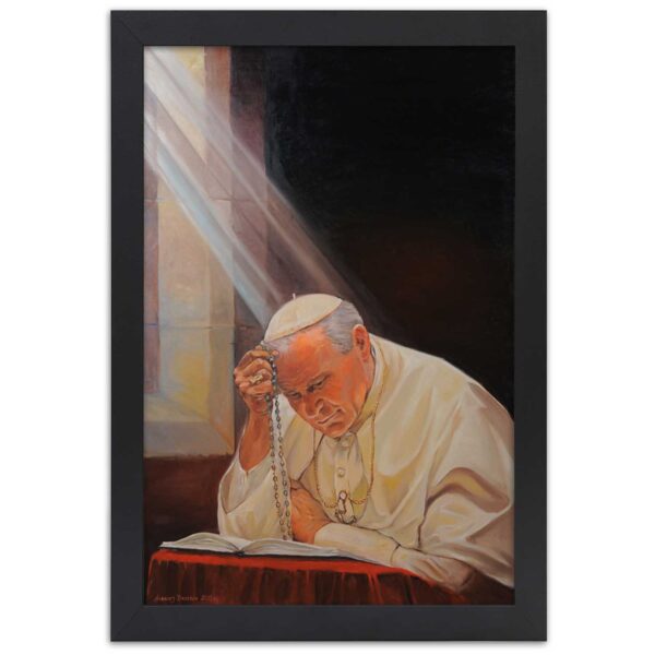 Plakat w ramie czarnej, Papież Jan Paweł II