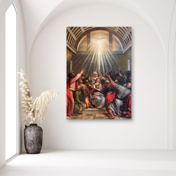 Obraz Deco Panel, Zesłanie Ducha Świętego, Tycjan, Wenecja
