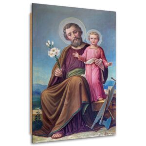 Obraz Deco Panel, Św. Józef z Dzieciątkiem Jezus, Roznav